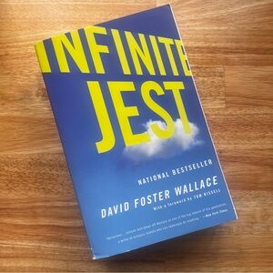 Infinite Jest Book by David Foster Wallace - Blue & Yellow Paperback